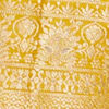 Mustard Yellow Floral Vine Patterned Straight Suit Set with Sequin Work